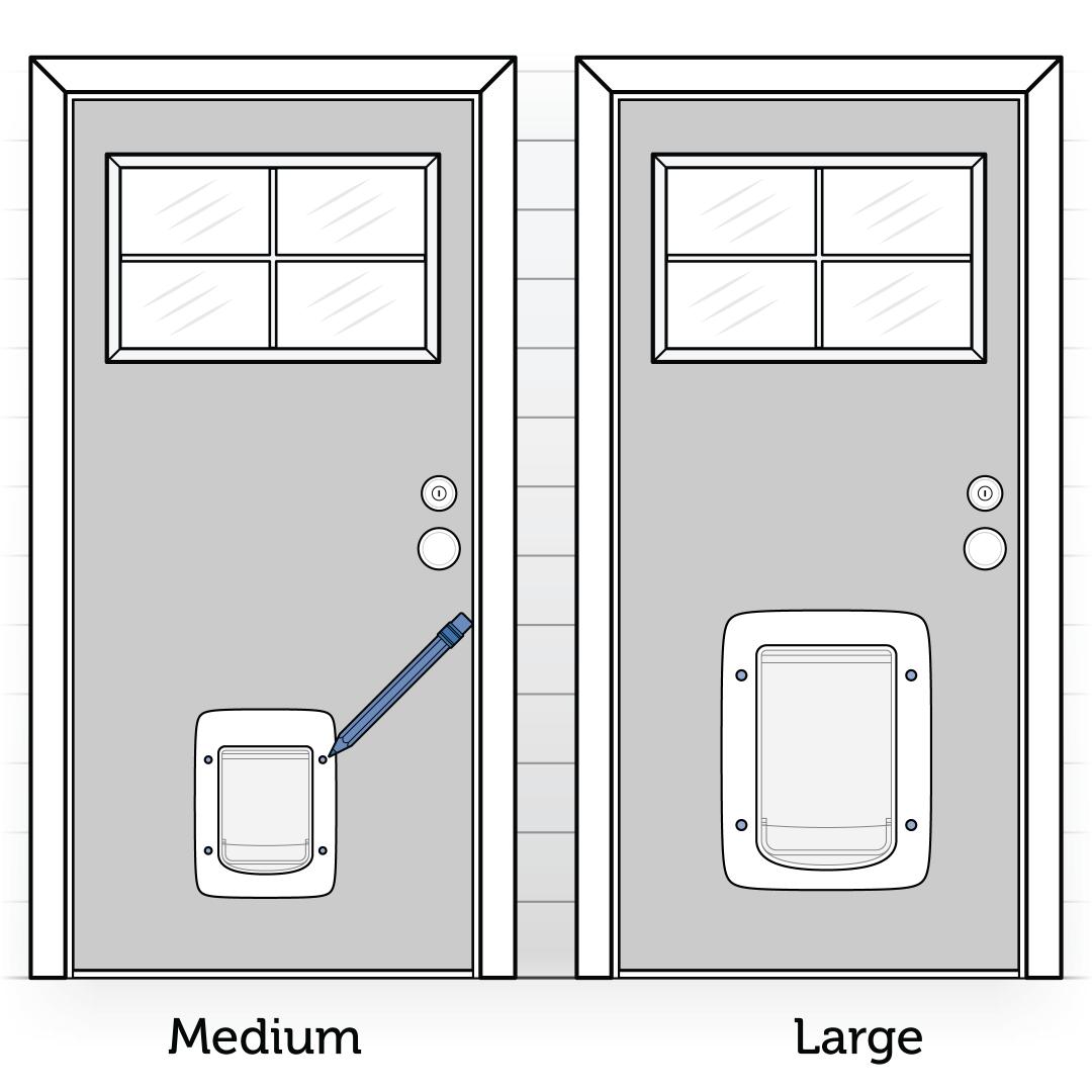 Place Frame Into Cutout And Mark Screw Holes