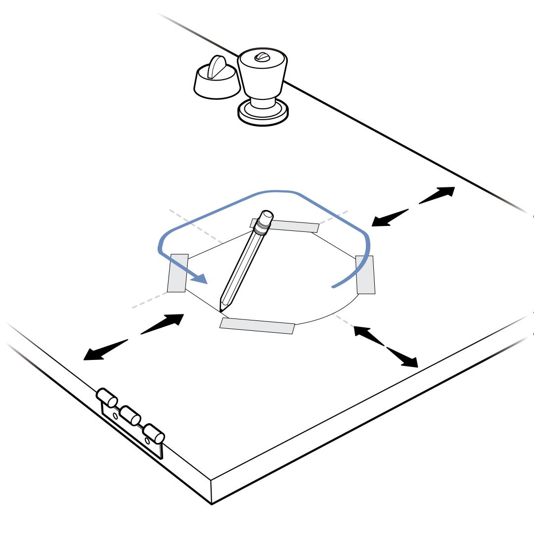Trace Template On Non-Glass Door