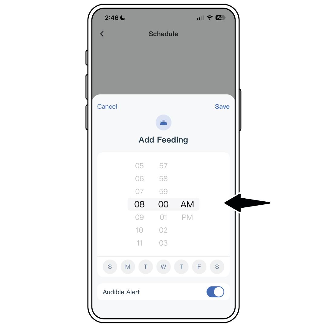 App_Select Schedule_Add Feeding