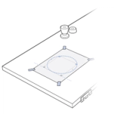 Place Template On Exterior Side Of Door