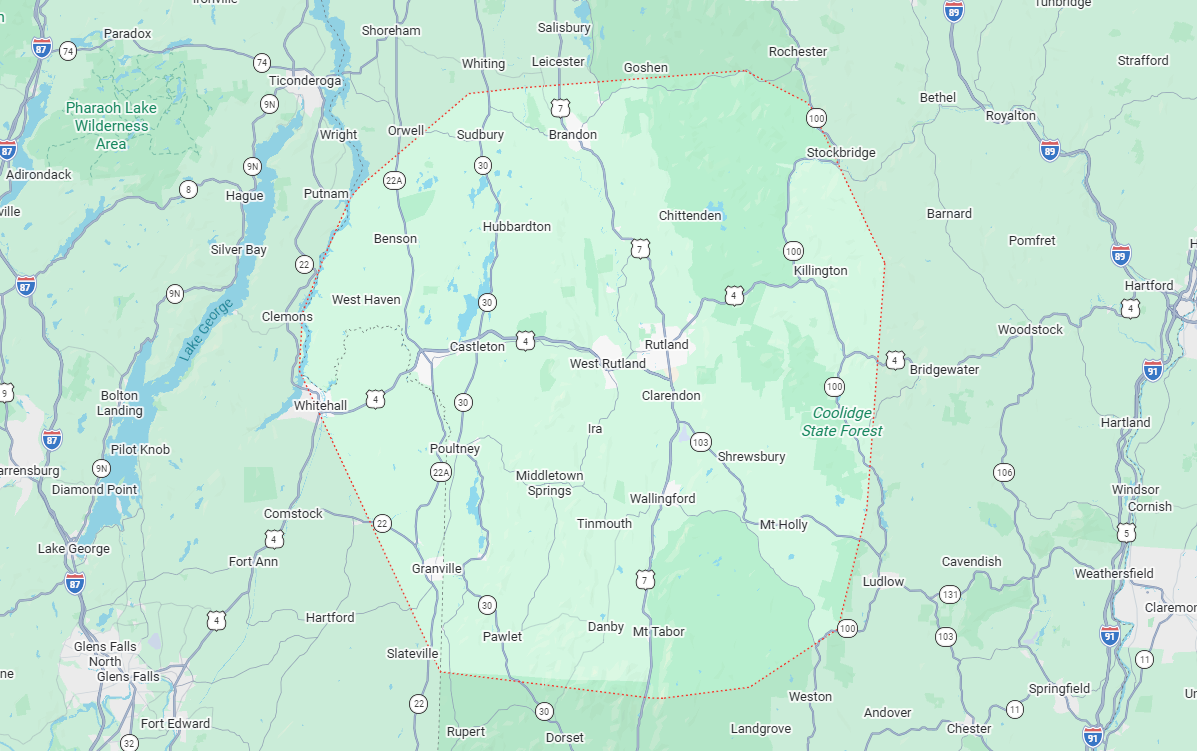 Map Pin Drop of the Invisible Fence of Northeast New York Location