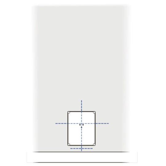 Position template on wall