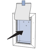 Tape Flap And Push Center Locator Towards Exterior Wall