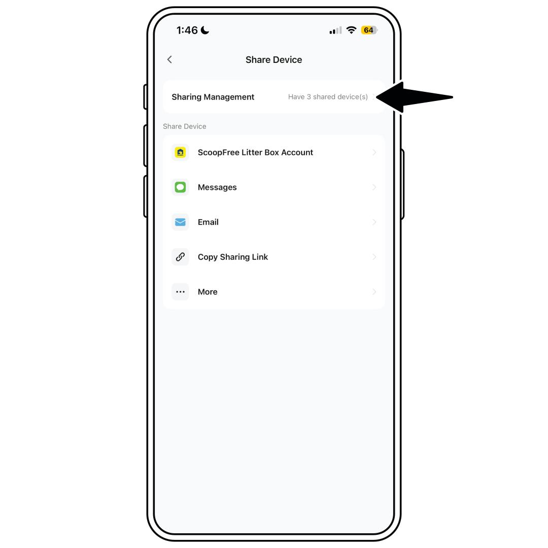 App_Setting Menu_Share Device_Sharing Management