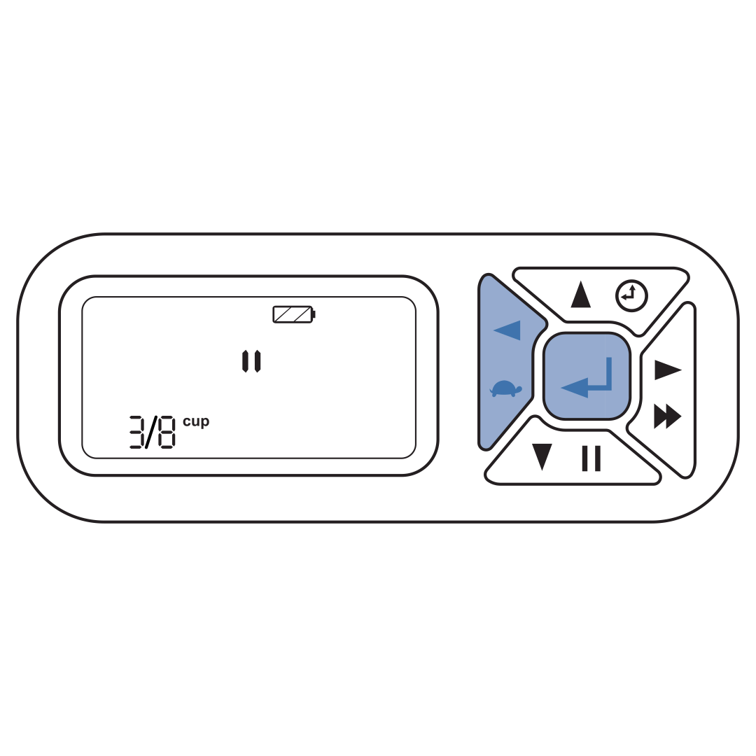 Prime By Holding Center And Left Button In Pause Mode