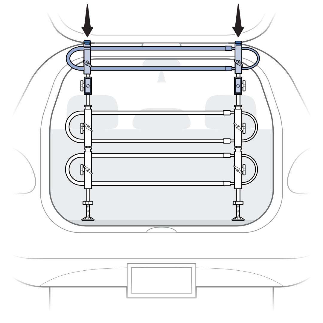 Attach Oval Tubes Onto Support Rods