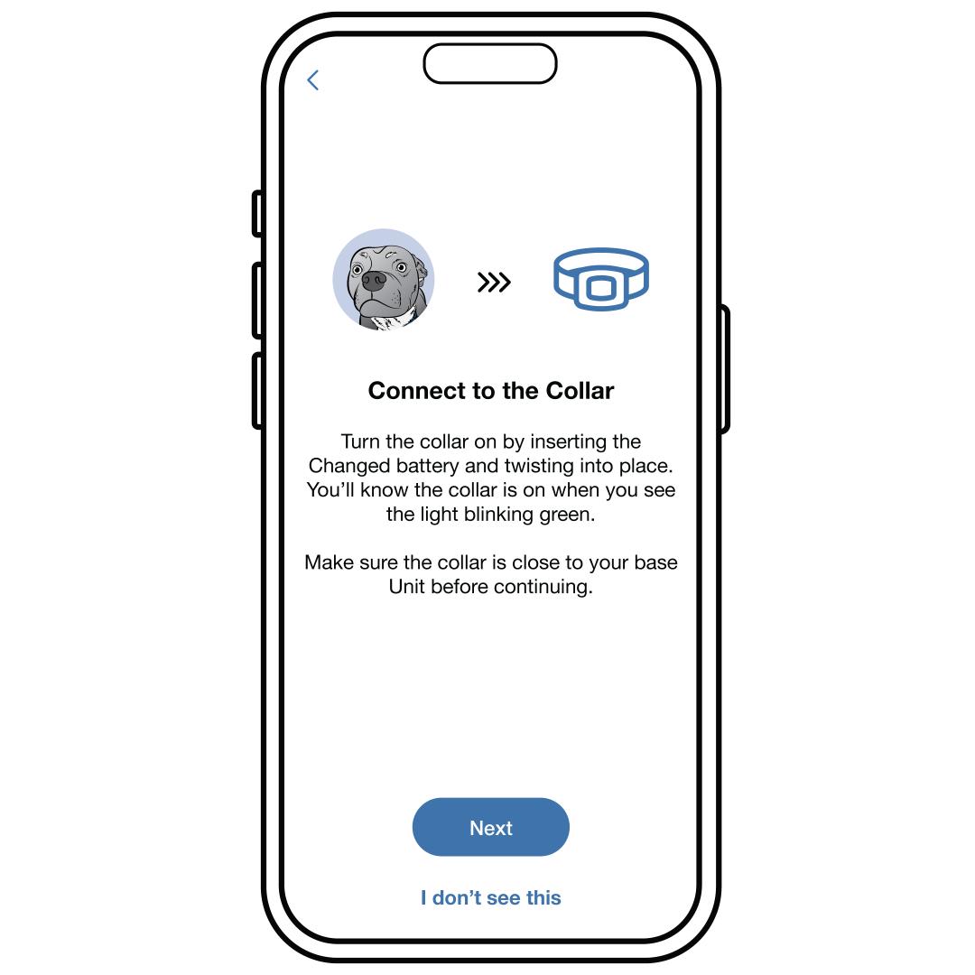 Connect a Collar to the App