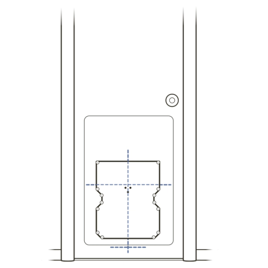 Position cutting template
