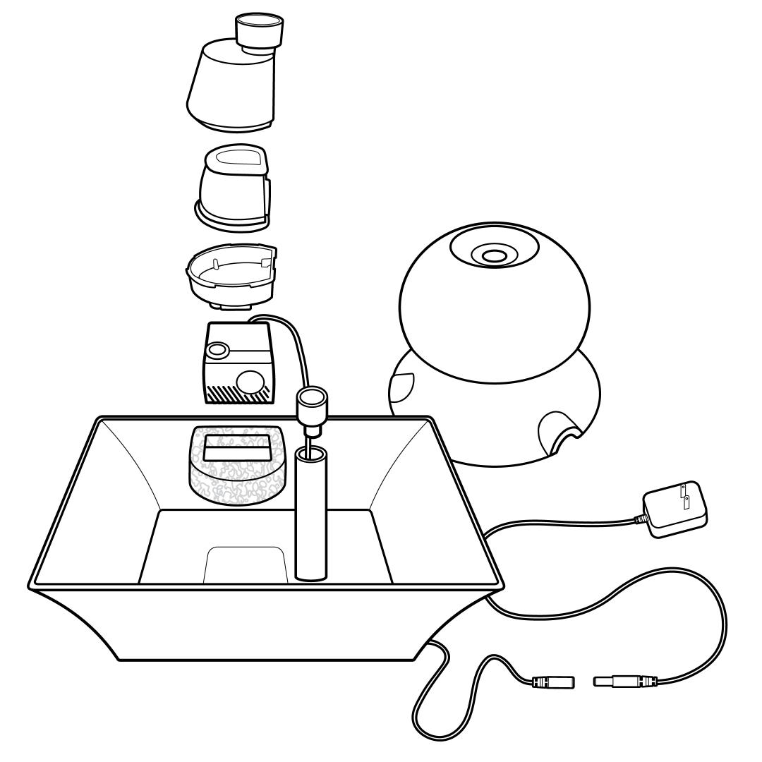 Exploded View of fountain