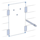 Align Template To Exterior Wall, Tape And Trace