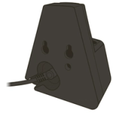 Plug charger into original charging cradle