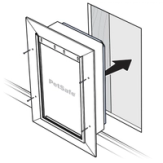 Install Frame With Center Locator Into Wall And Screw In