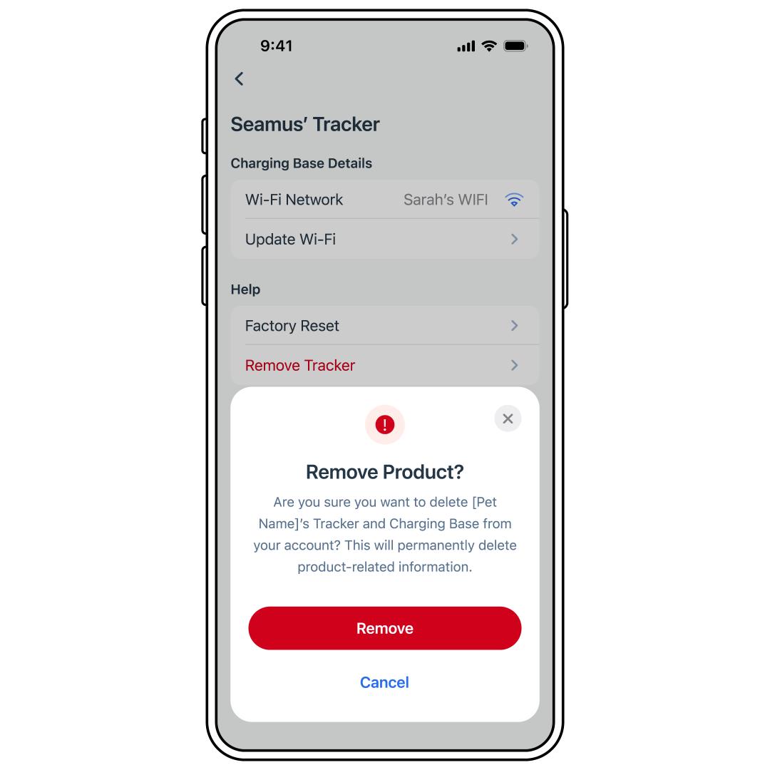Remove Product Confirmation