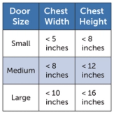 Door Chest Width And Height