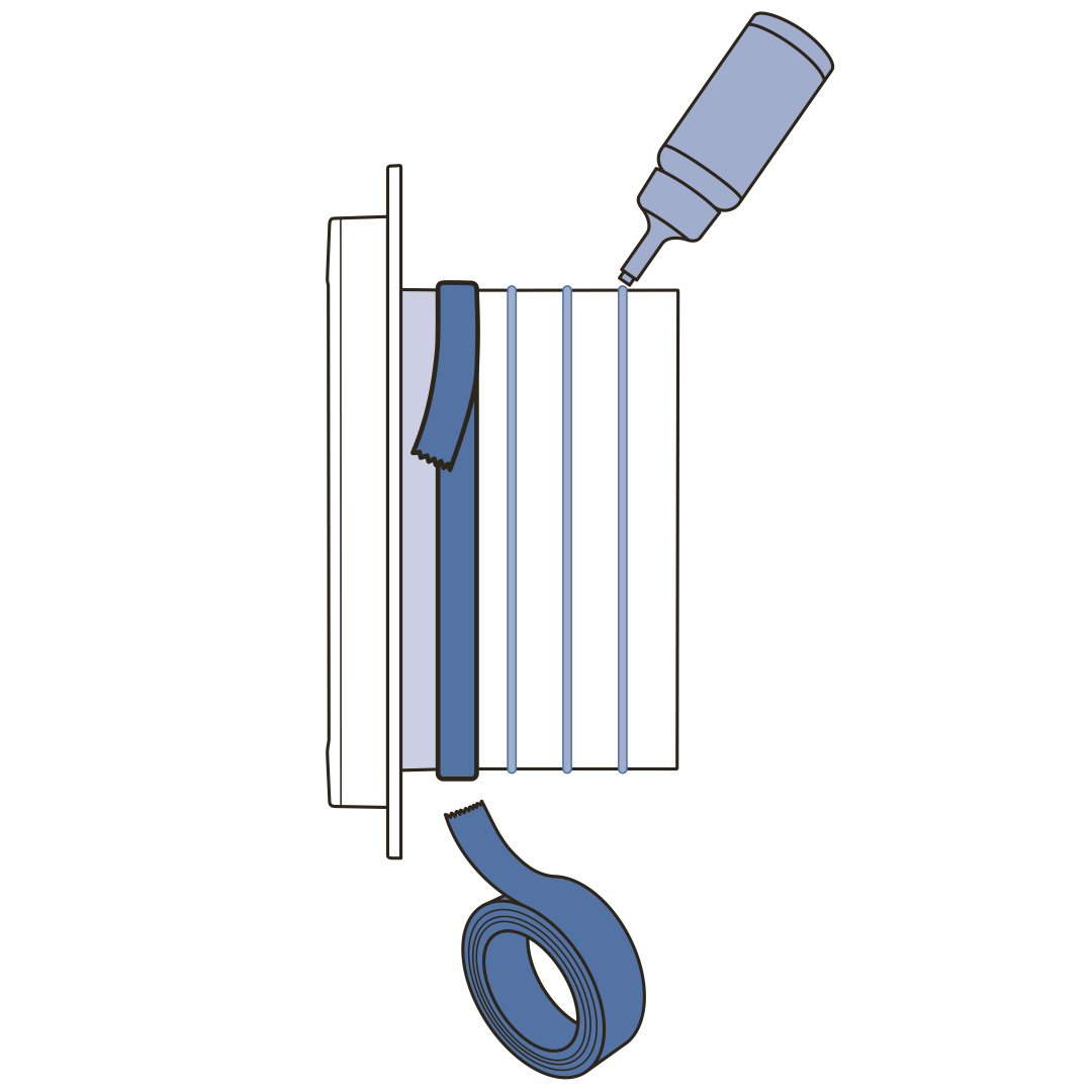 Use glue to connect tunnel extensions