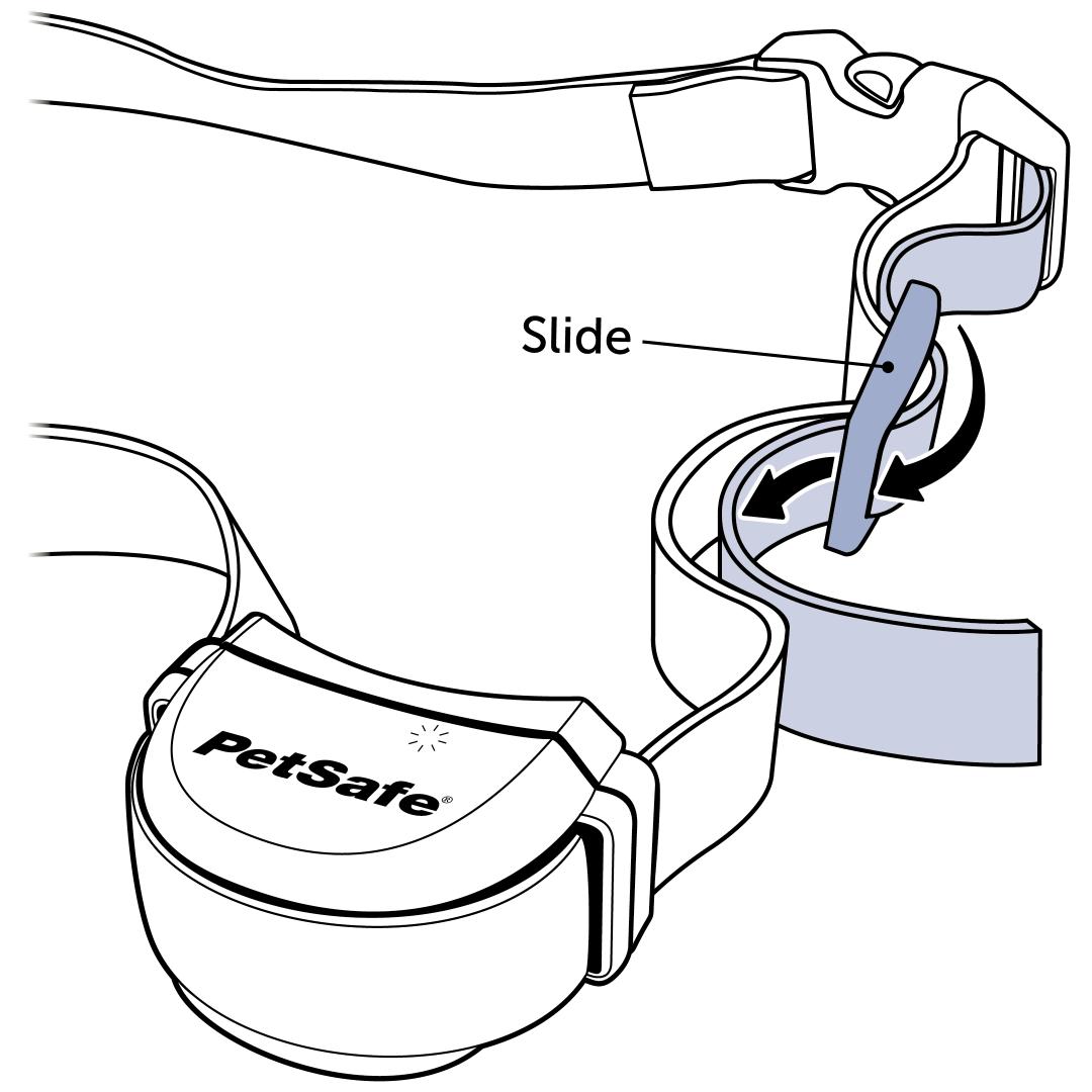 Feed Excess Strap Back through Both Sides of Slide