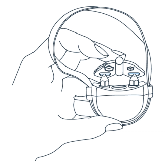 Position the collar under the tool