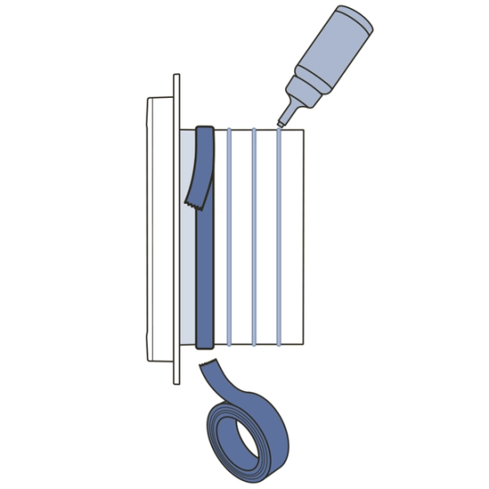 Use glue to connect tunnel extensions