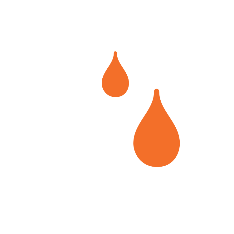 Icône représentant l'étanchéité - submersible jusqu'à 7,6 m.