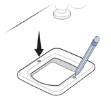 Place Exterior Frame On Door and Mark Holes