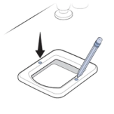 Place Exterior Frame On Door and Mark Holes