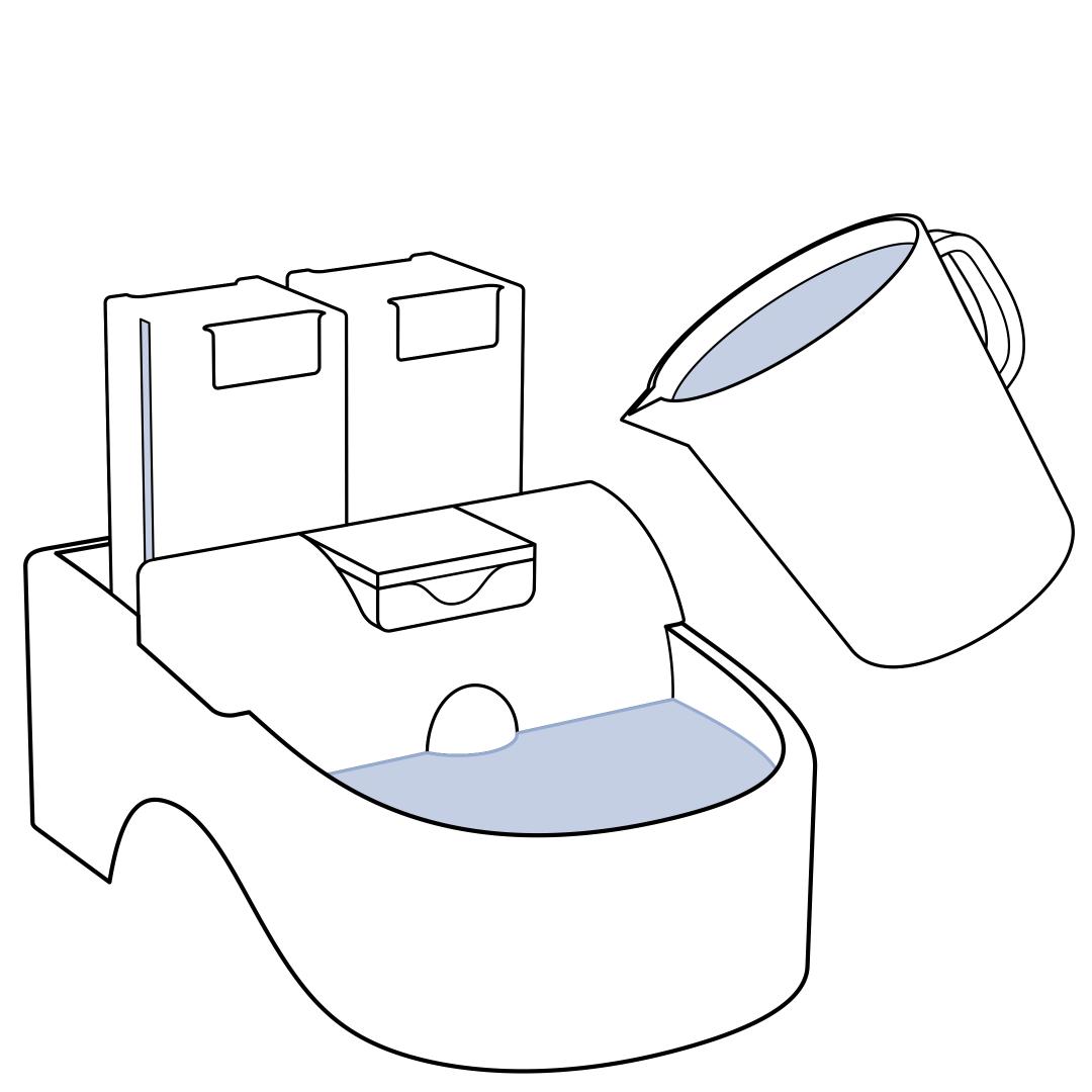 Pour Water Into Fountain