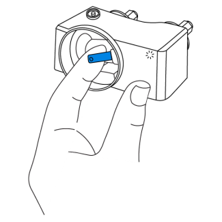 Gently lift the tab