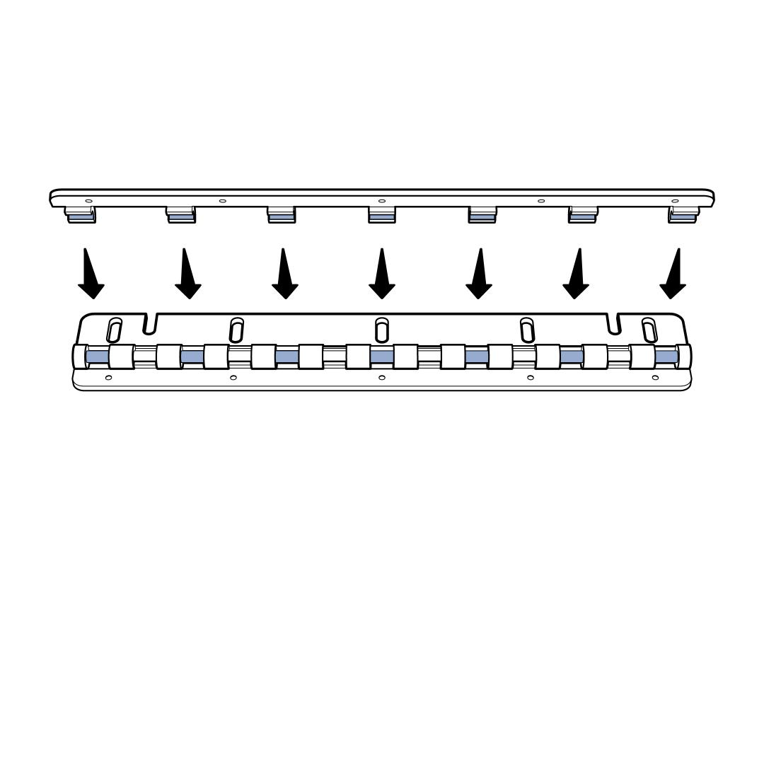 Attach Front Hinge To Top And Back Hinge