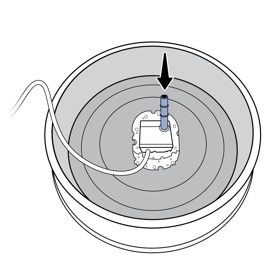 Install Intake Tube into the Top of Pump