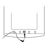 Insert Power Adaptor Into Socket On Bottom