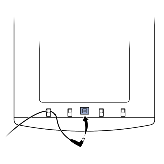 Insert Power Adaptor Into Socket On Bottom