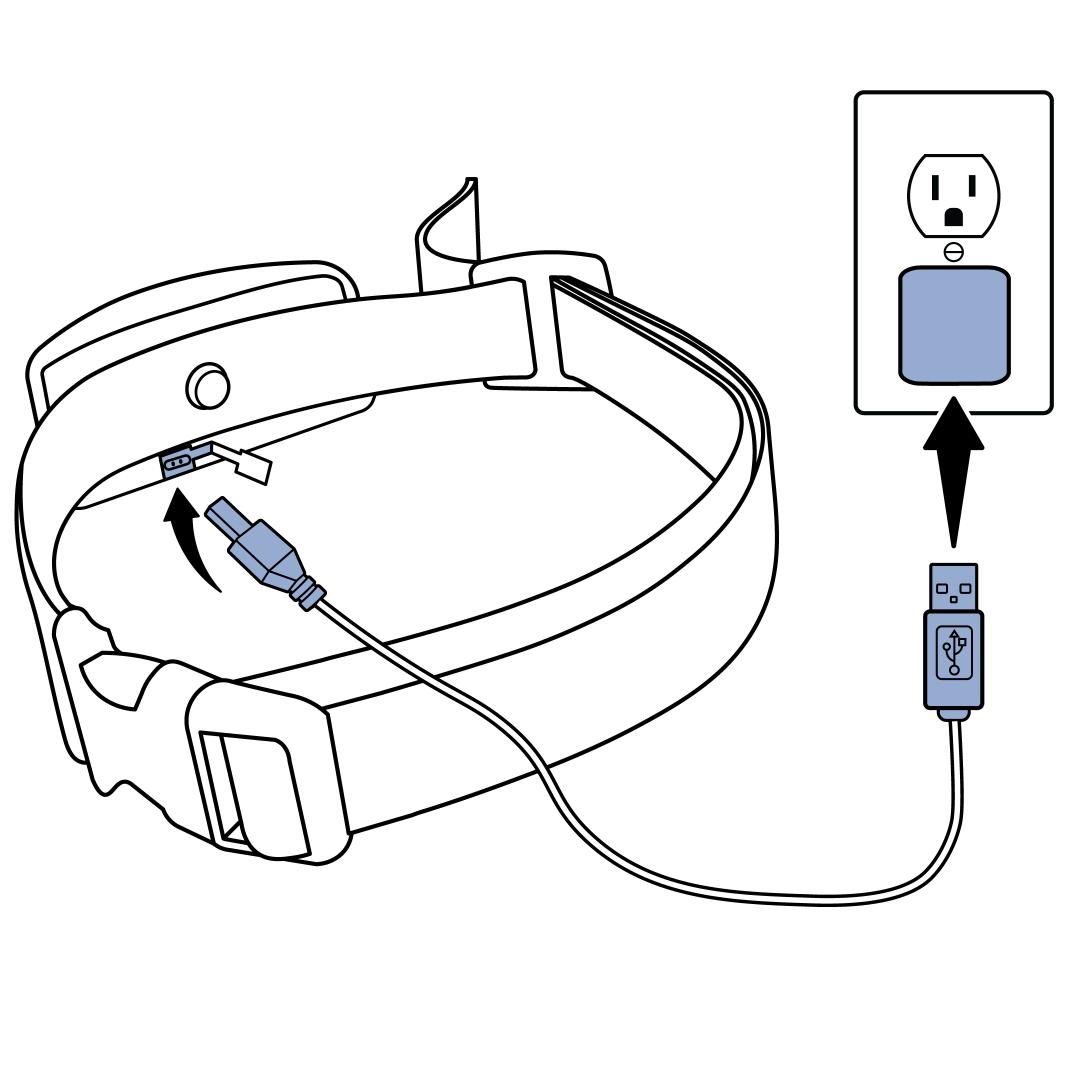 Connect charger to collar