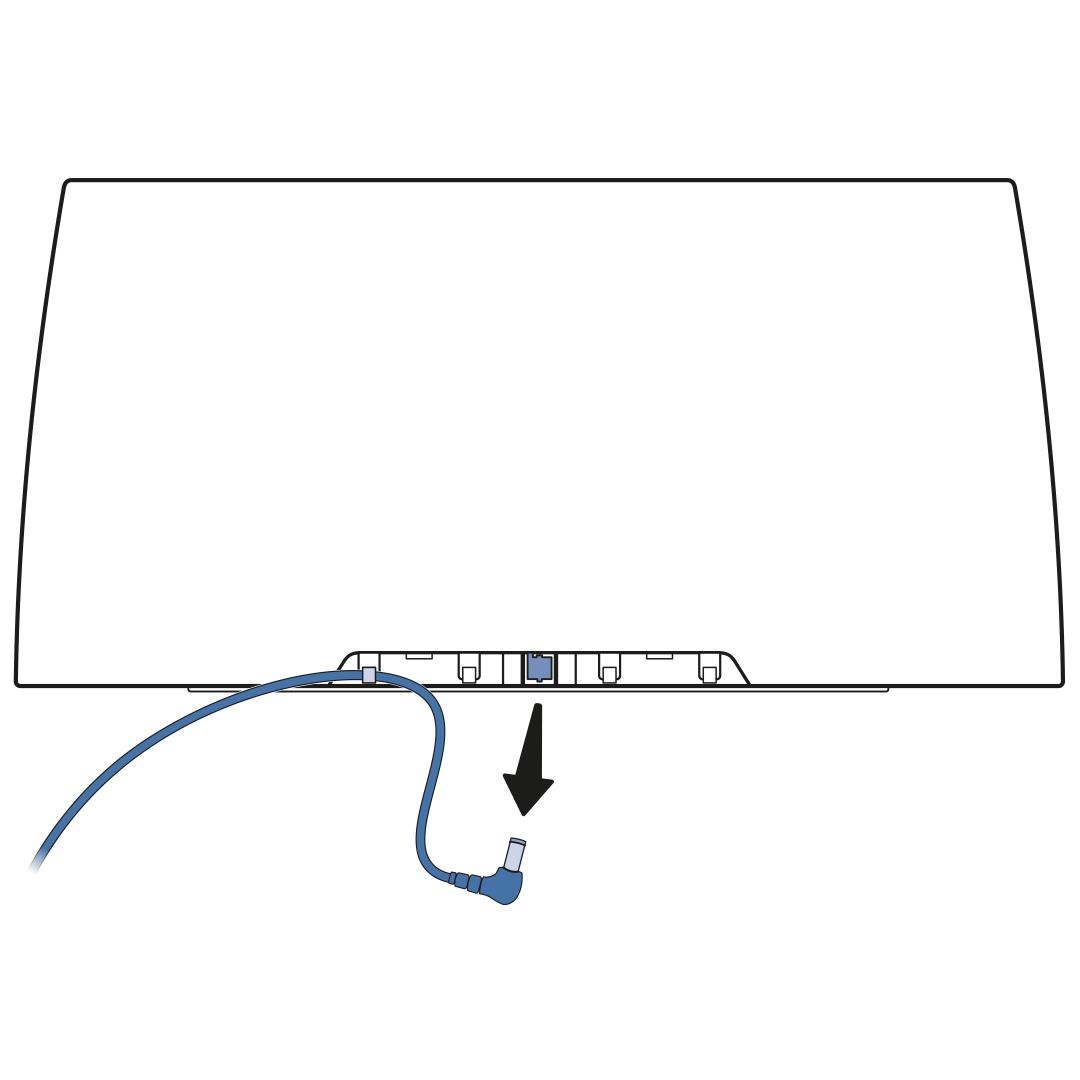 Unplug power adaptor from litter box