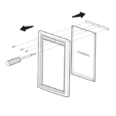 Remove screws to release exterior flap