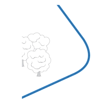 Create soft rounded corners with your boundary wire
