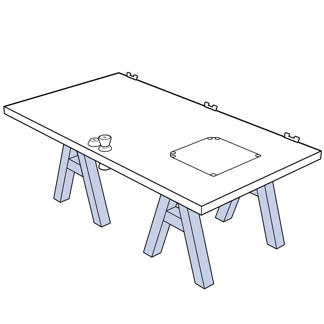 Place Door On Sawhorses
