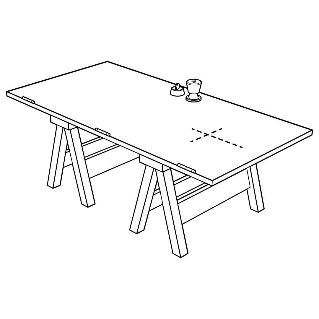 Place Door On Table