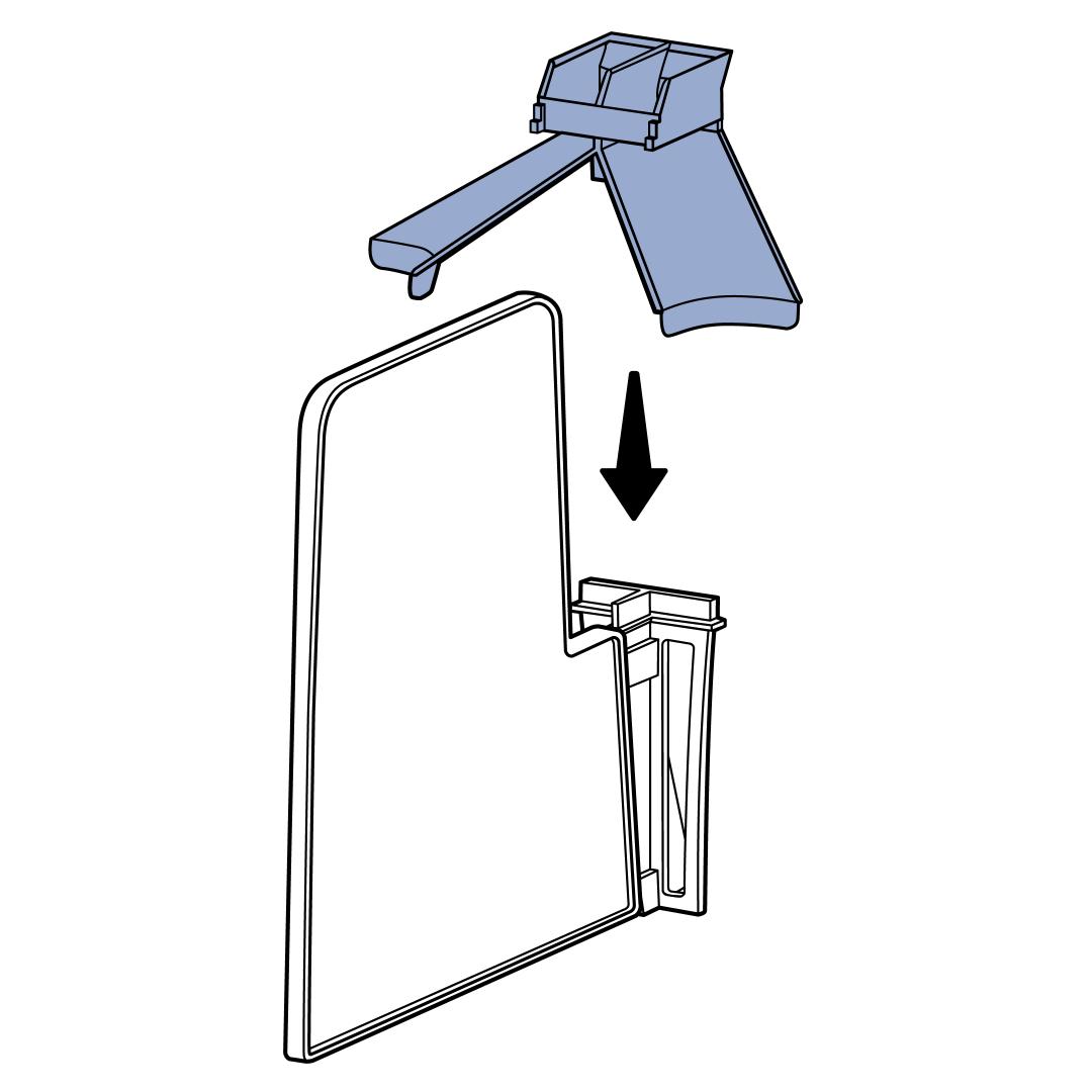 Attatch Stand and Privacy Panel to Meal Splitter