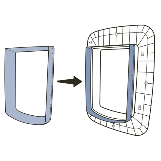 Connect additional tunnel extension to pet door