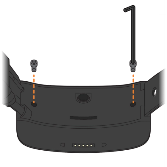 Remove screws from backplate of the collar