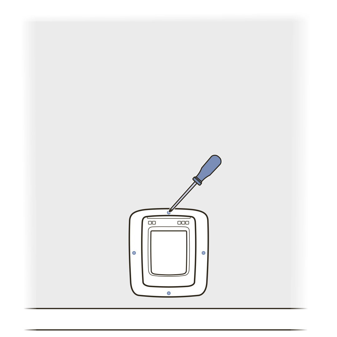 Replace interior assembly and secure to wall