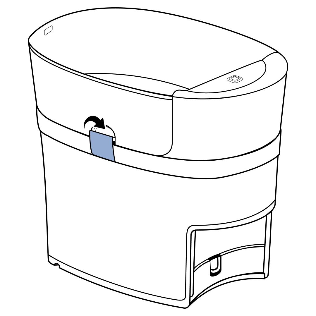 Insert Hopper into the Top of the Feeder