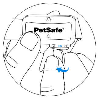 Turn the battery to the ON position