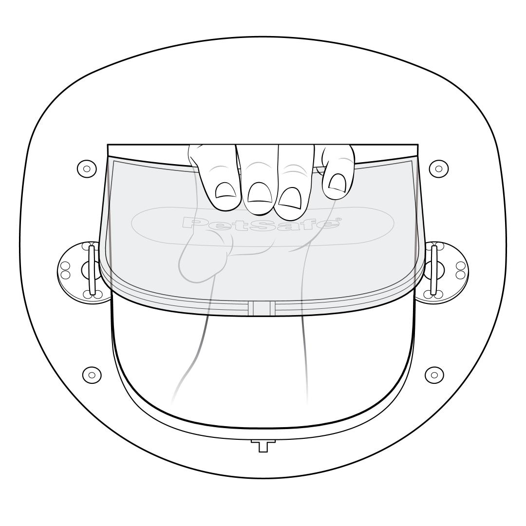Insert Fingers Between Flap And Frame