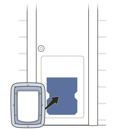 Insert exterior frame and adaptor