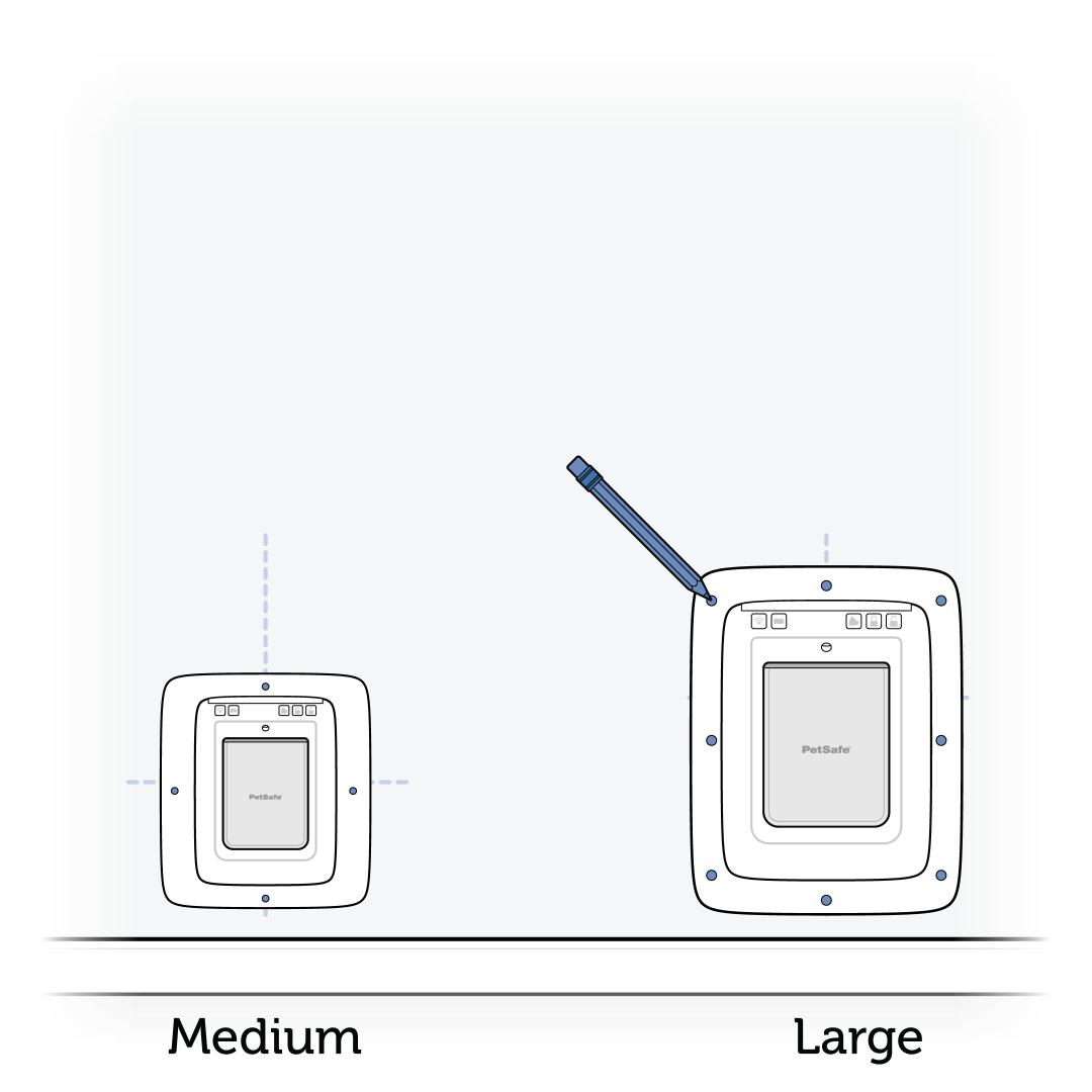 Place Frame Into Cutout And Mark Screw Holes
