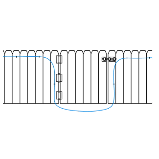Single loop crossing gates