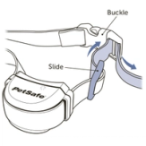 Feed strap with slide through buckle