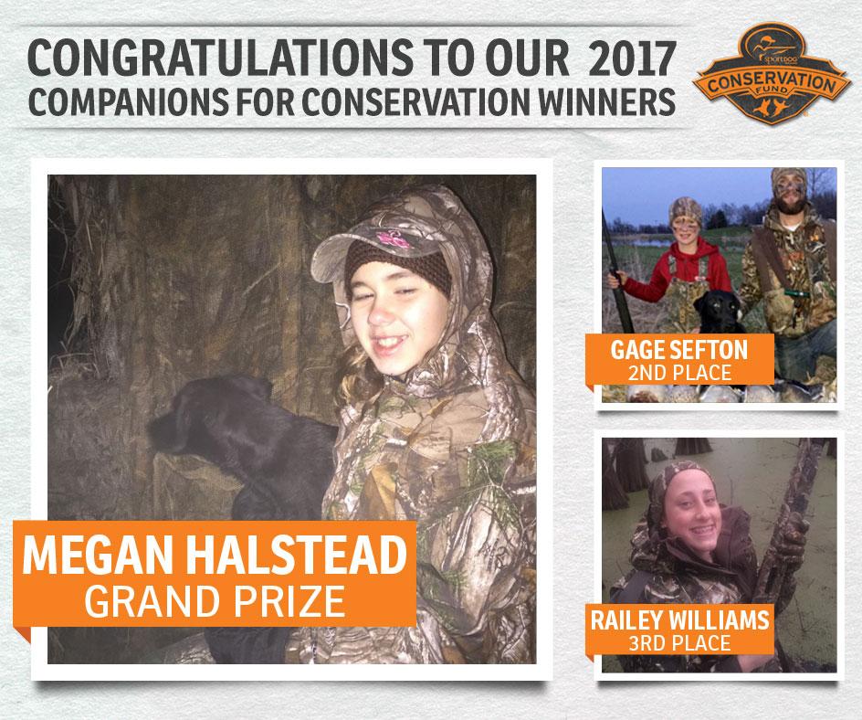 SportDOG® Brand Announces Winners of 2017 Companions for Conservation Contest