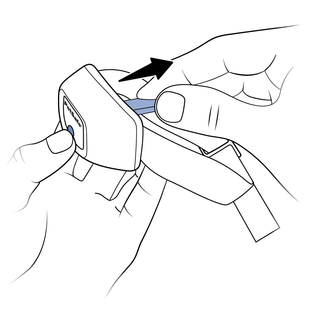 Continue to hold power button while unplugging charger
